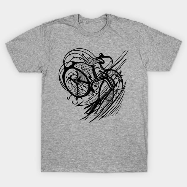 Abstract Bike T-Shirt by Bongonation